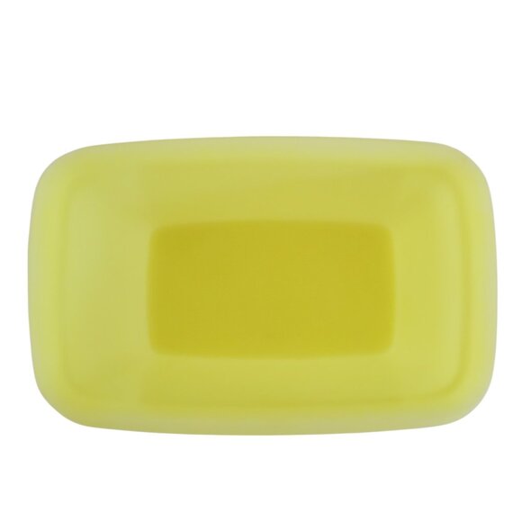 Vintage 1980s Tupperware Set of 3 Yellow Food Storage Containers #1243-4 w/Lid - Picture 3 of 7